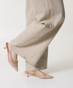 Zhou dames slingbacks beige