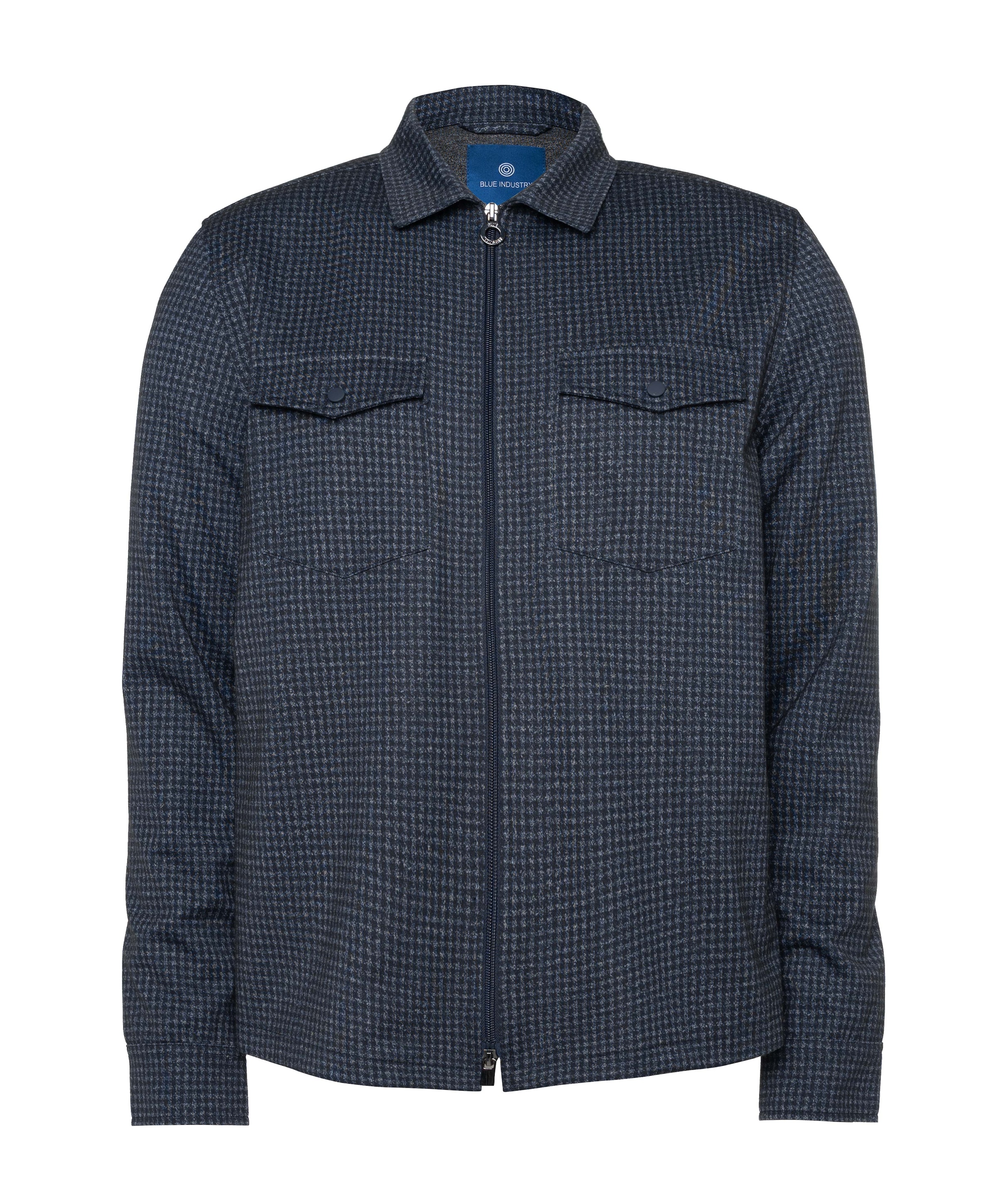Heren overshirt blauw