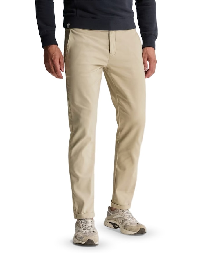 CYLAS TAPERED CHINO MEGDA POWER heren broek beige
