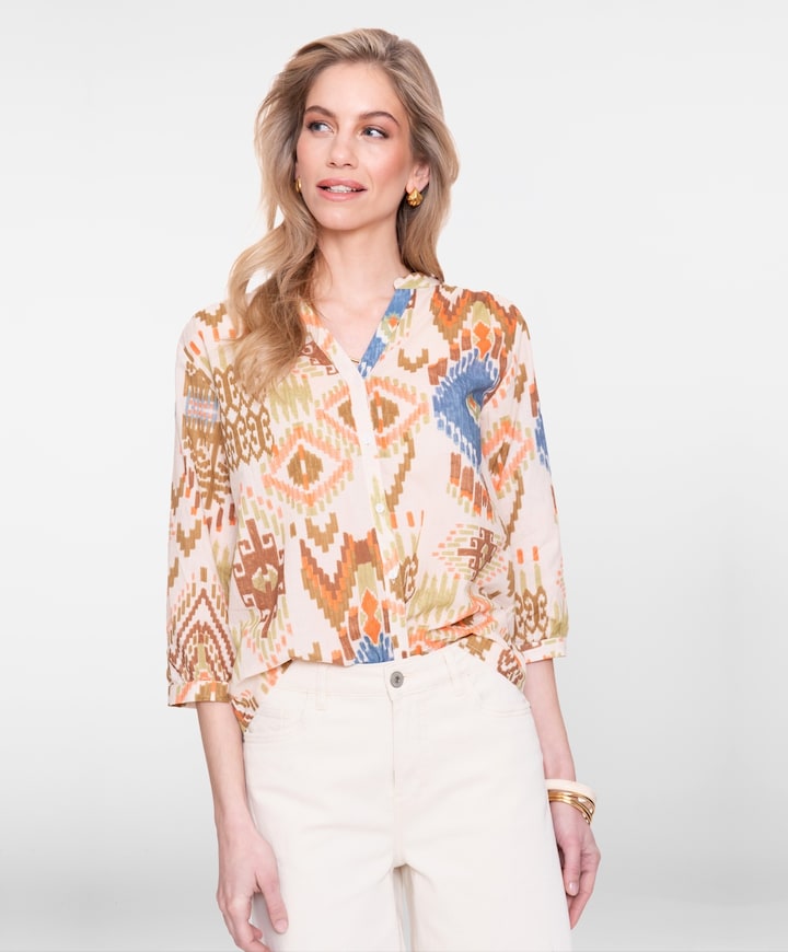 Dames blouse beige