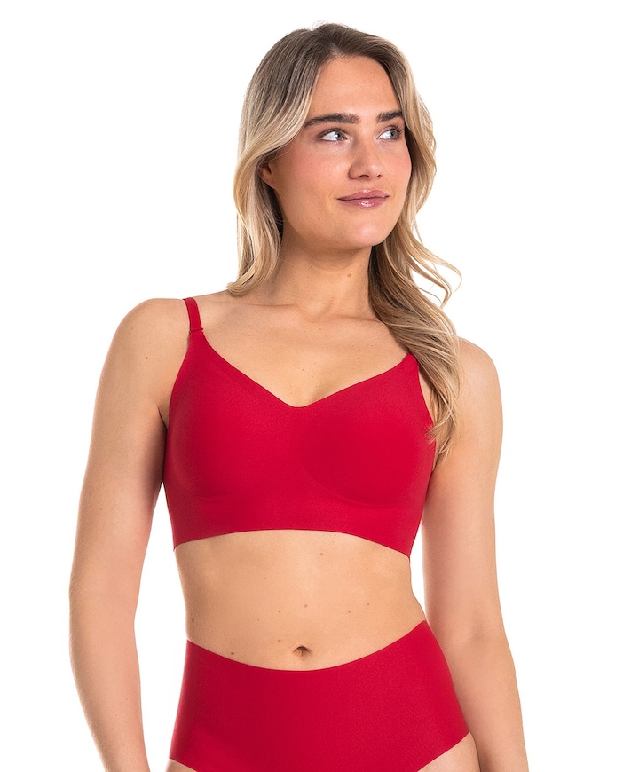 Dames bralette rood