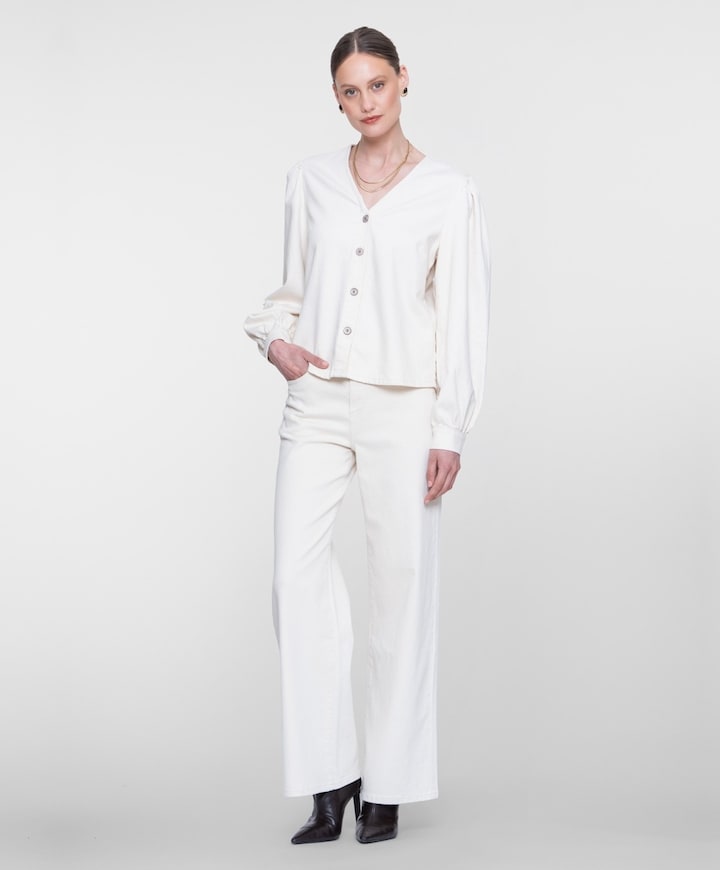 Dames blouse ecru