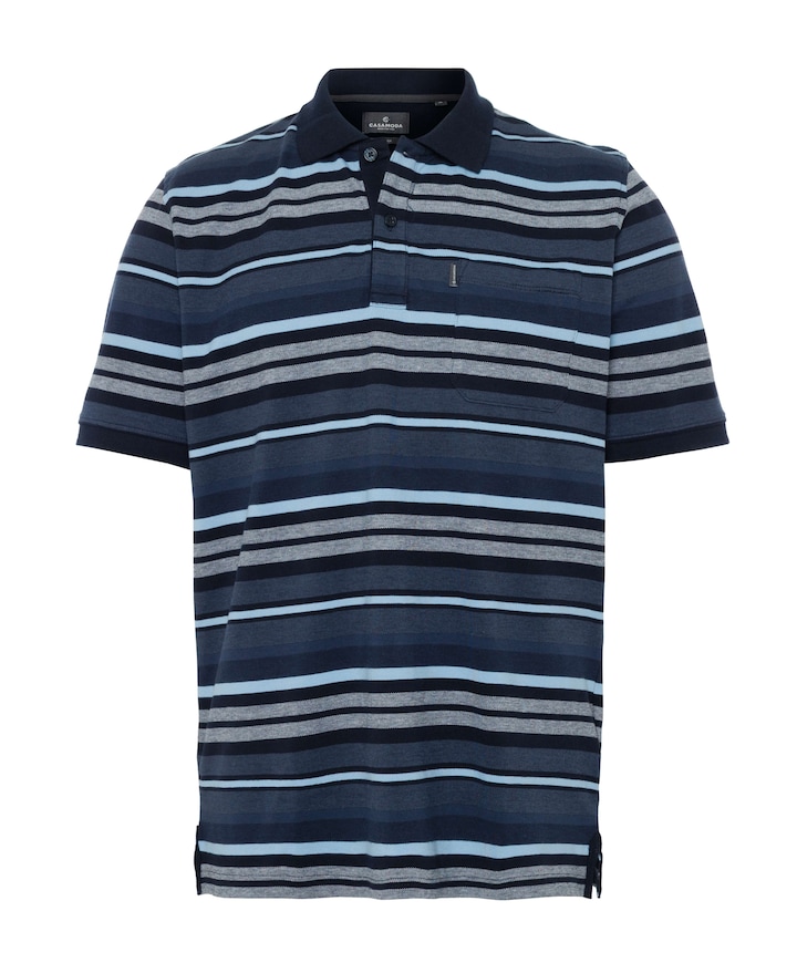 Heren polo blauw