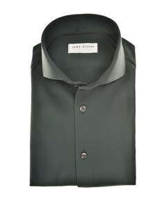 Heren overhemd lange mouw groen