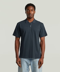 Heren polo blauw