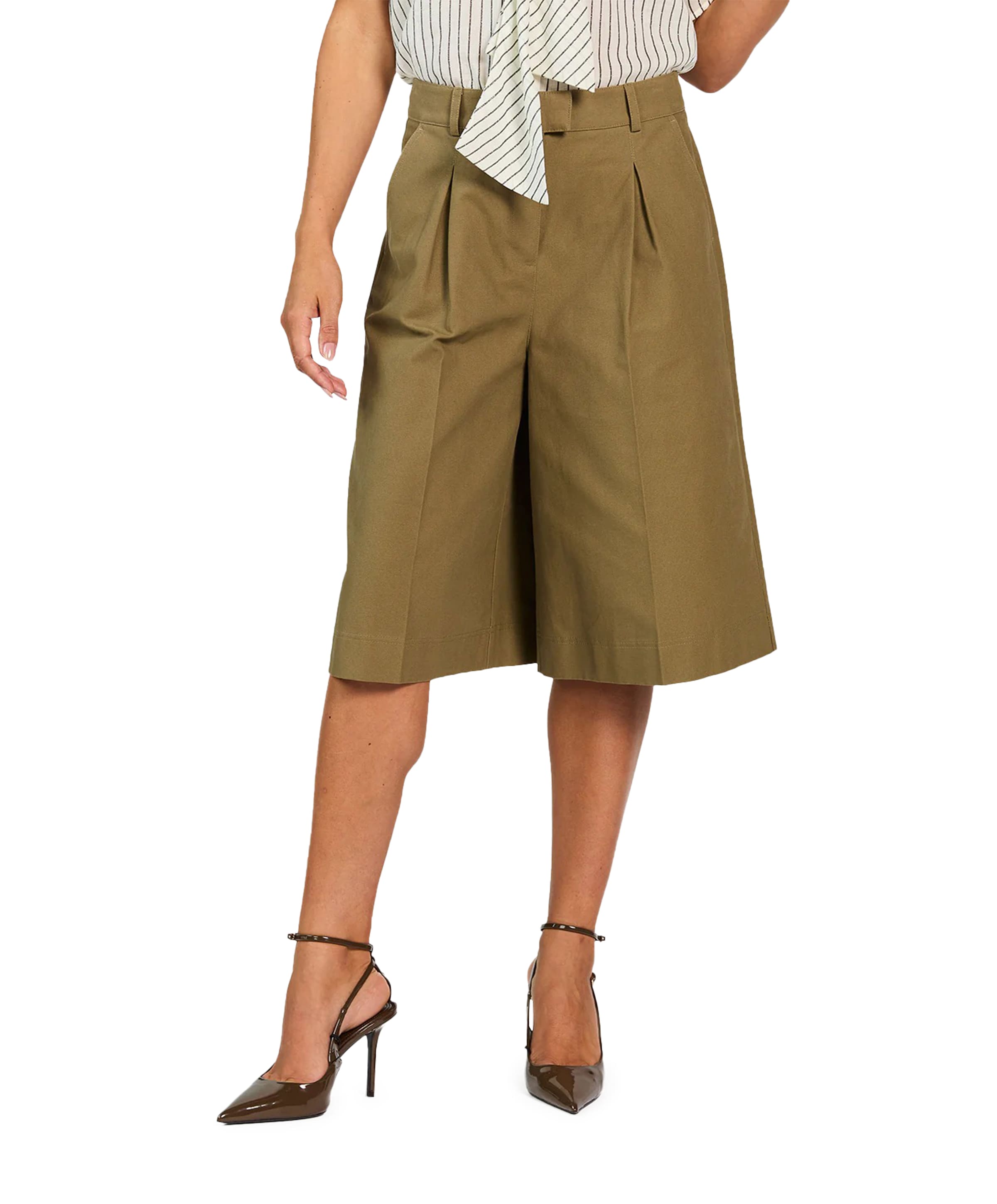 INAYA CO 611 dames bermuda groen