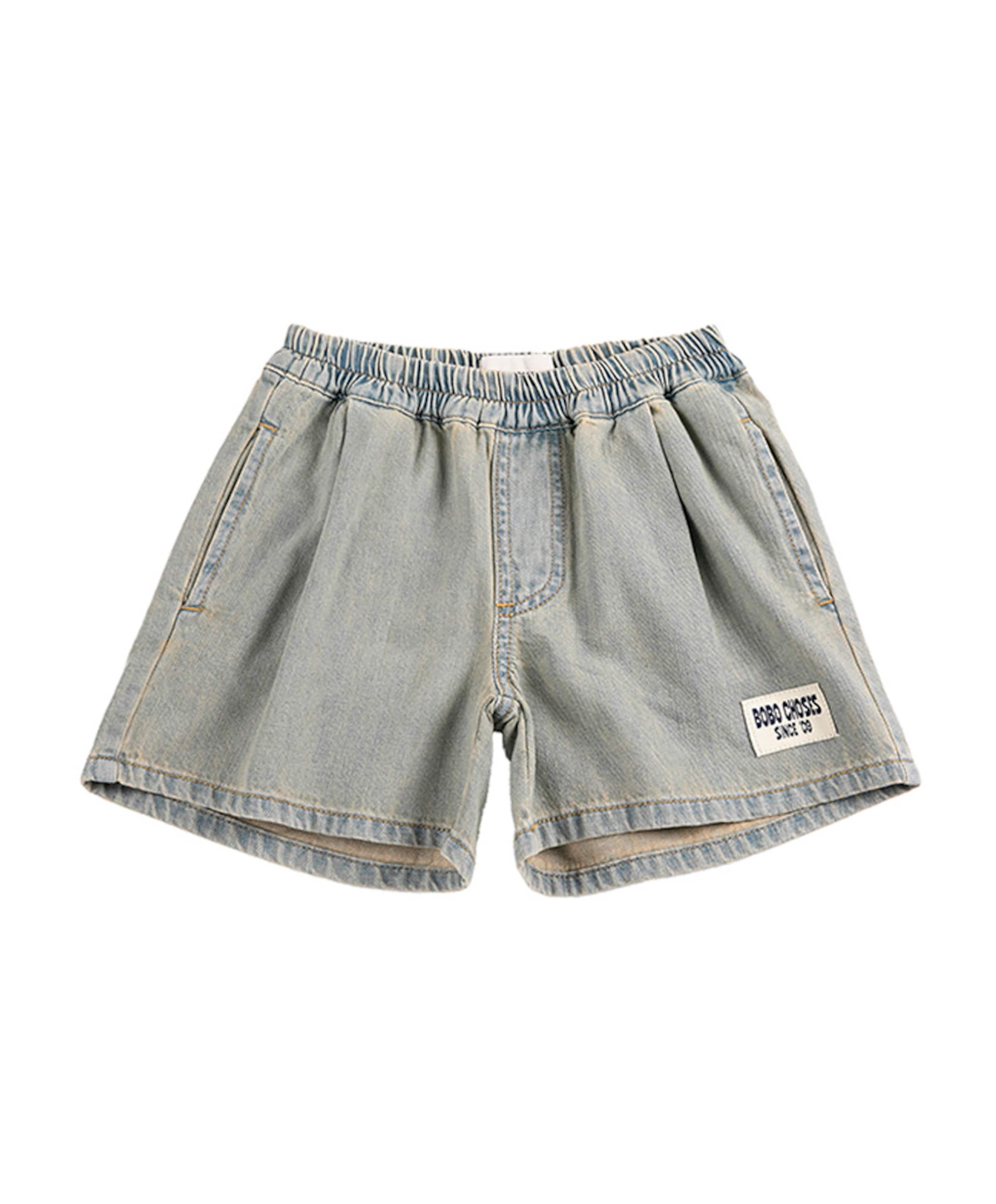 Denim bermuda uniseks korte broek grijs