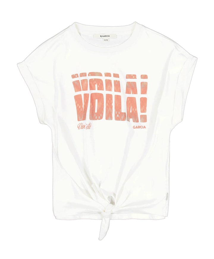 Meisjes T-shirt ecru