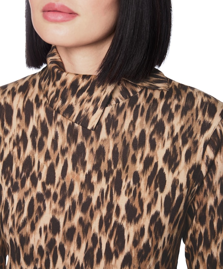 Dames longsleeve bruin
