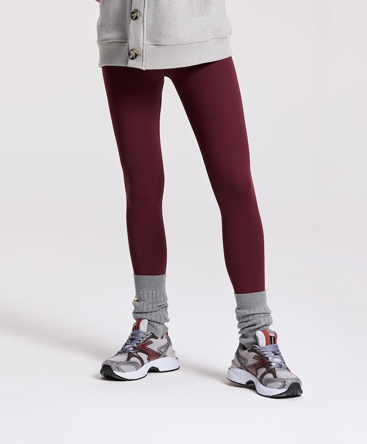 Classic Leggings High Waistband tight bordeaux