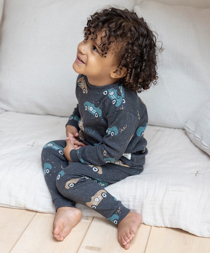 Jongens pyjamaset grijs