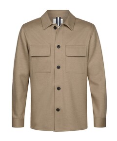 Heren overshirt beige