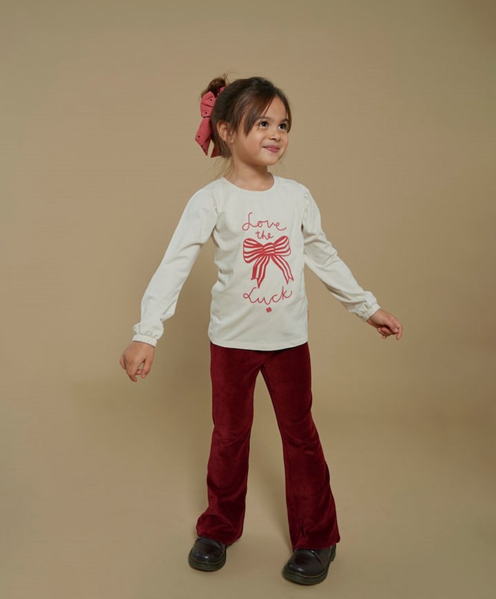 Queen of hearts broek bordeaux