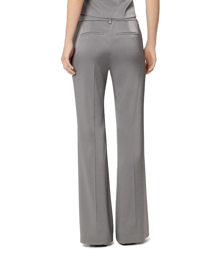 Bootleg broek zilver