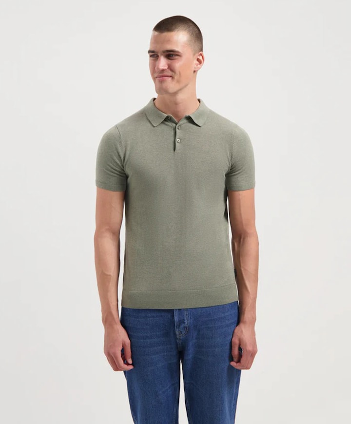 Heren polo groen