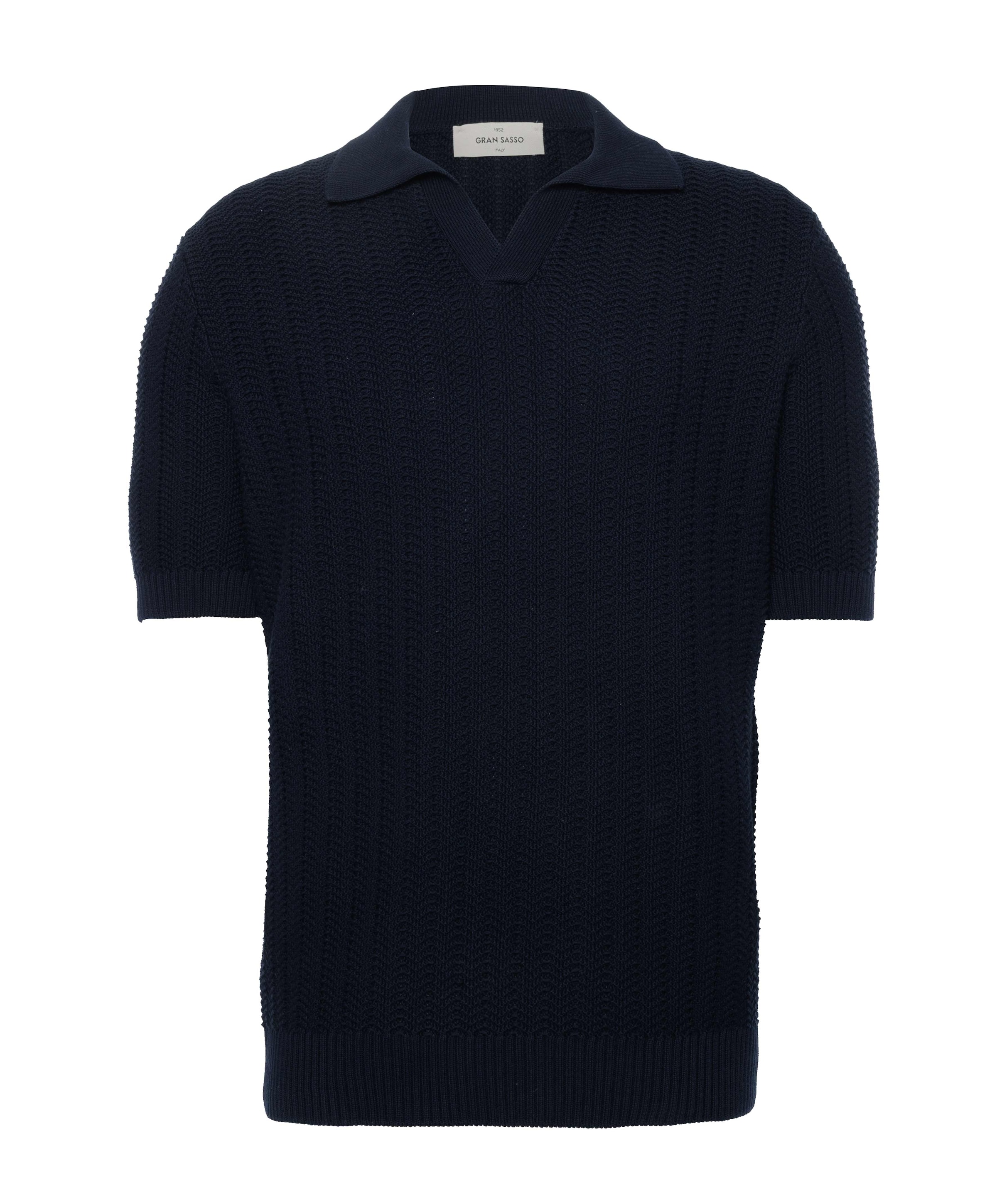 Heren polo blauw