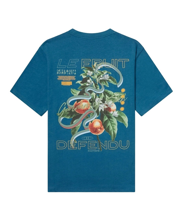 Heren T-shirt blauw