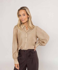 Dames blouse beige