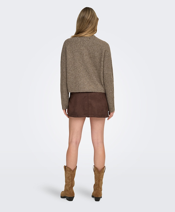 Dames vest bruin