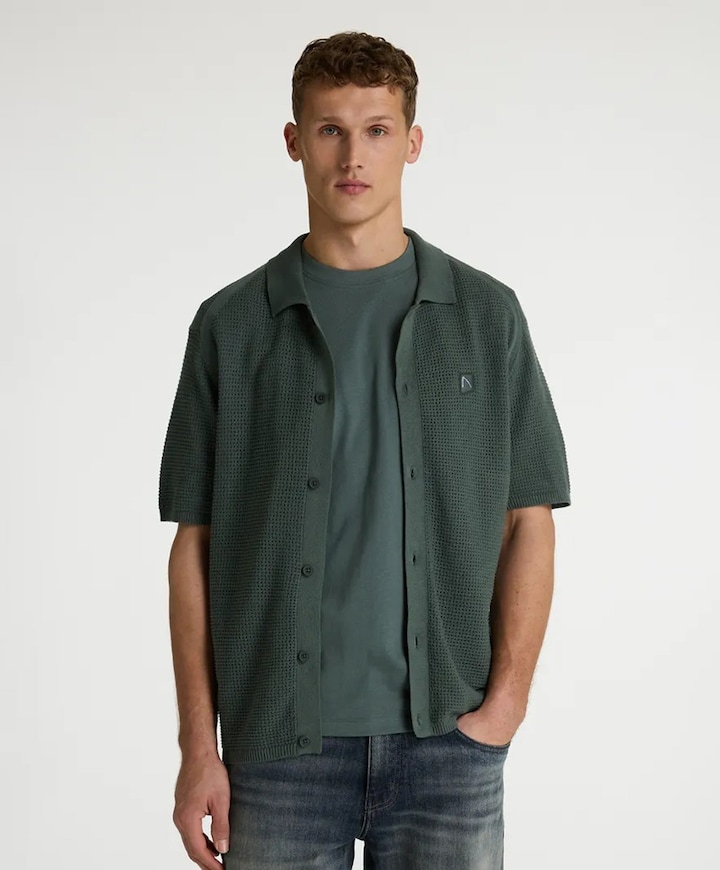 Heren overshirt groen