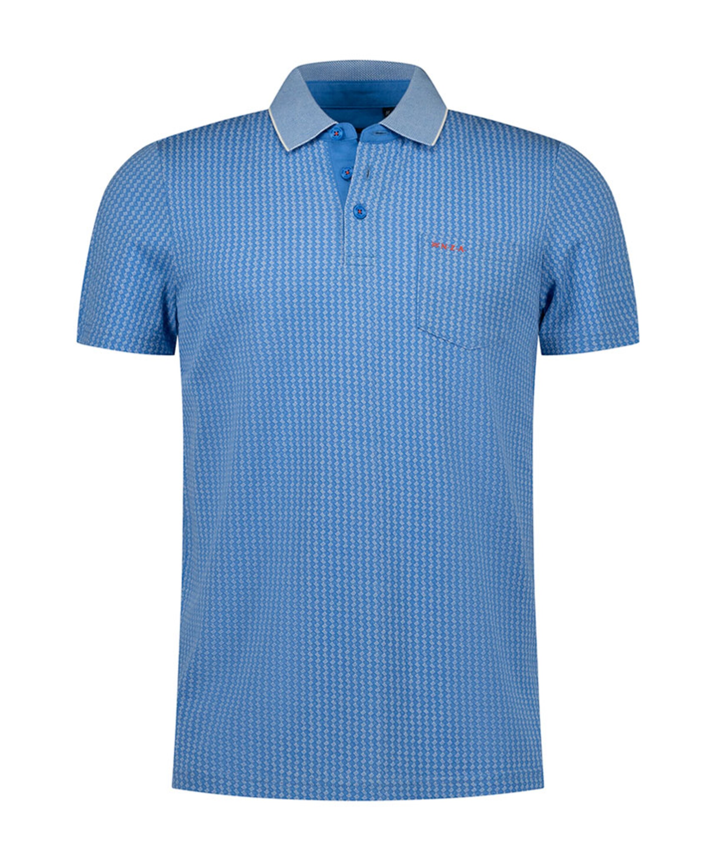 Heren polo blauw