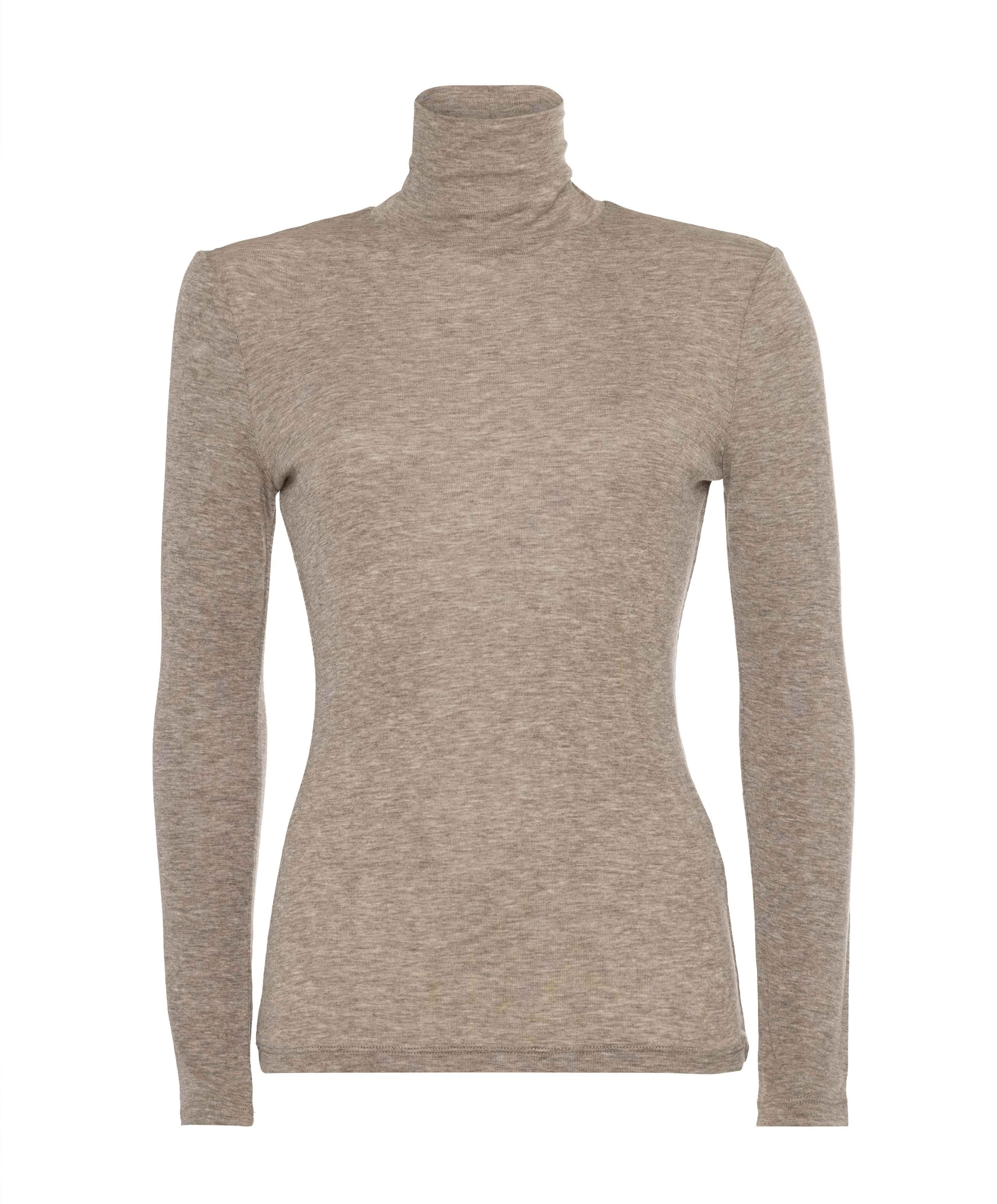 Dames longsleeve bruin