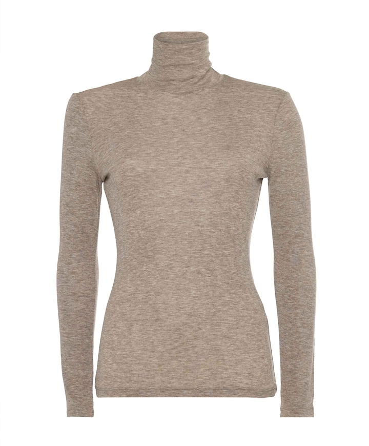 Dames longsleeve bruin