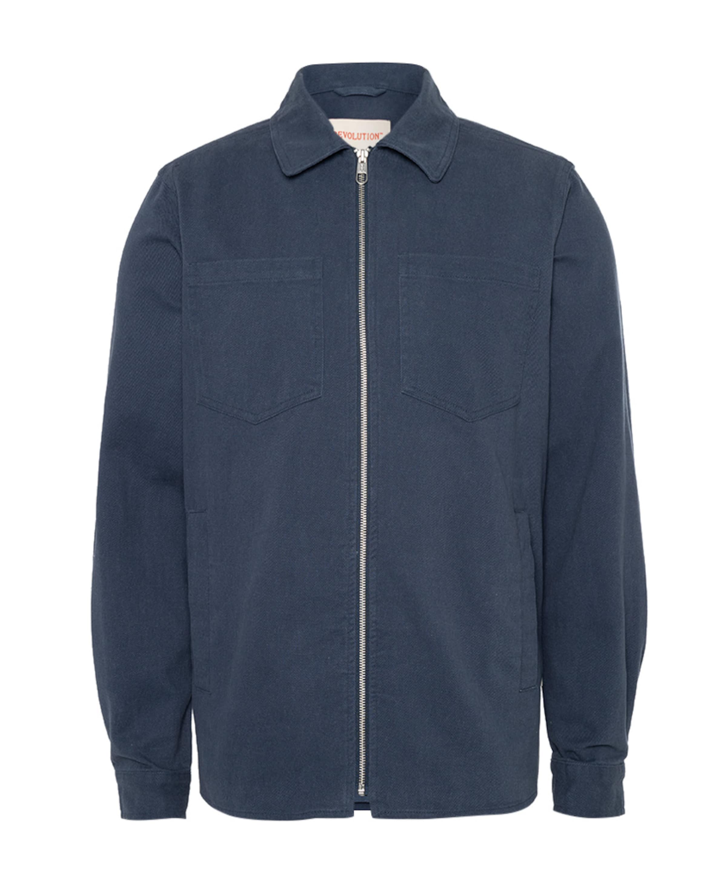 Heren overshirt blauw