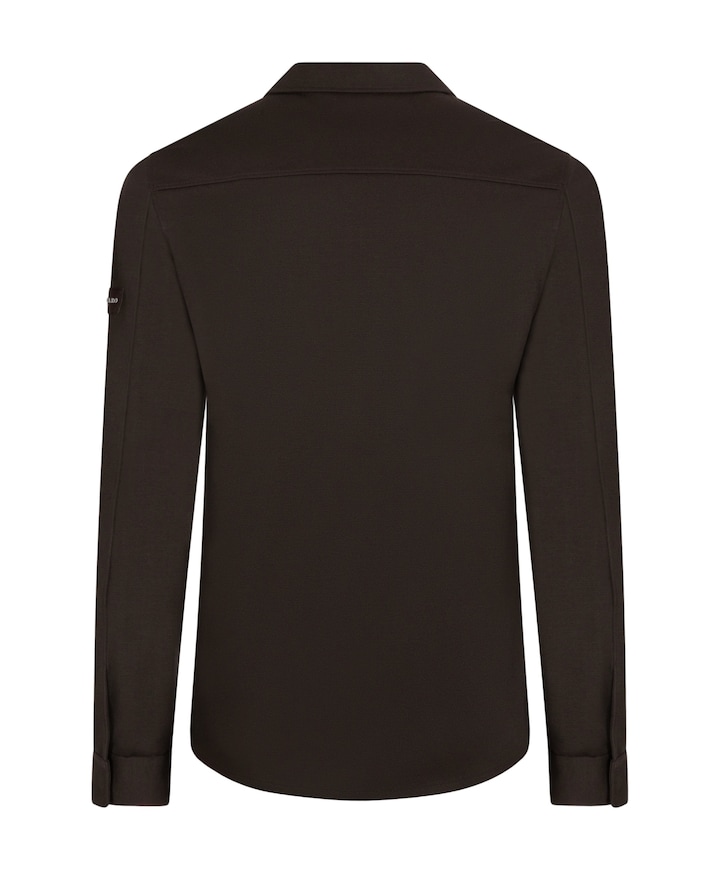 Heren overshirt bruin