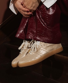 Silk dames sneakers goud
