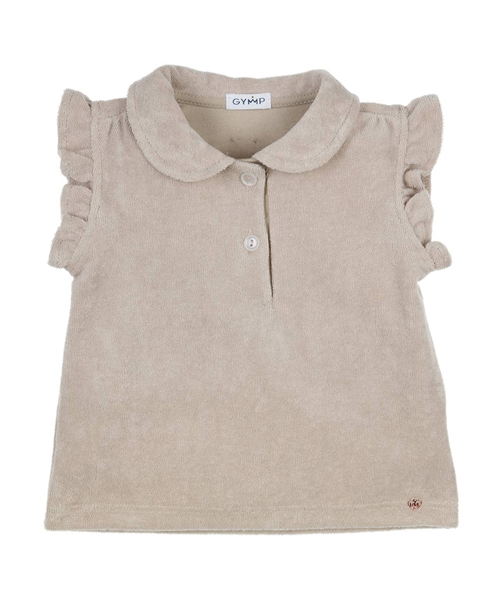 Meisjes t-shirt beige