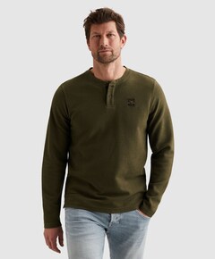 Heren longsleeve groen