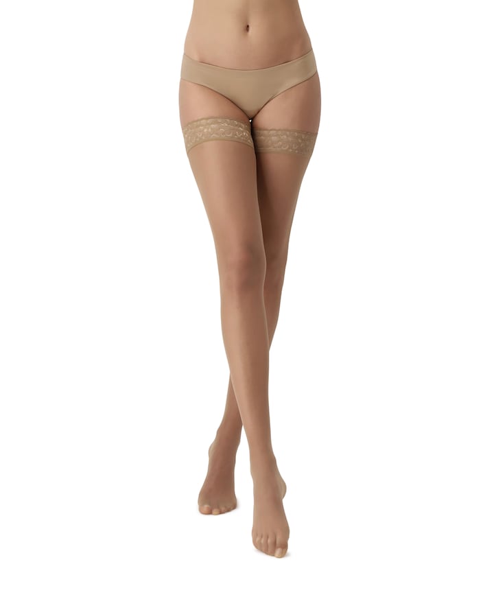 Dames panty  Bas Chic Up 15 denier beige