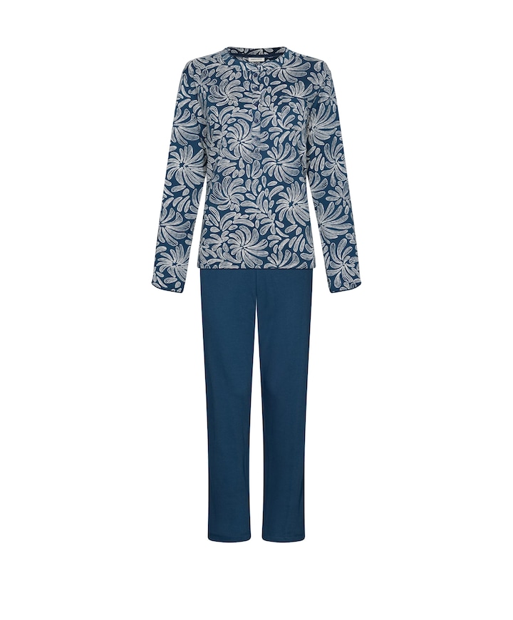 Dames pyjamaset blauw