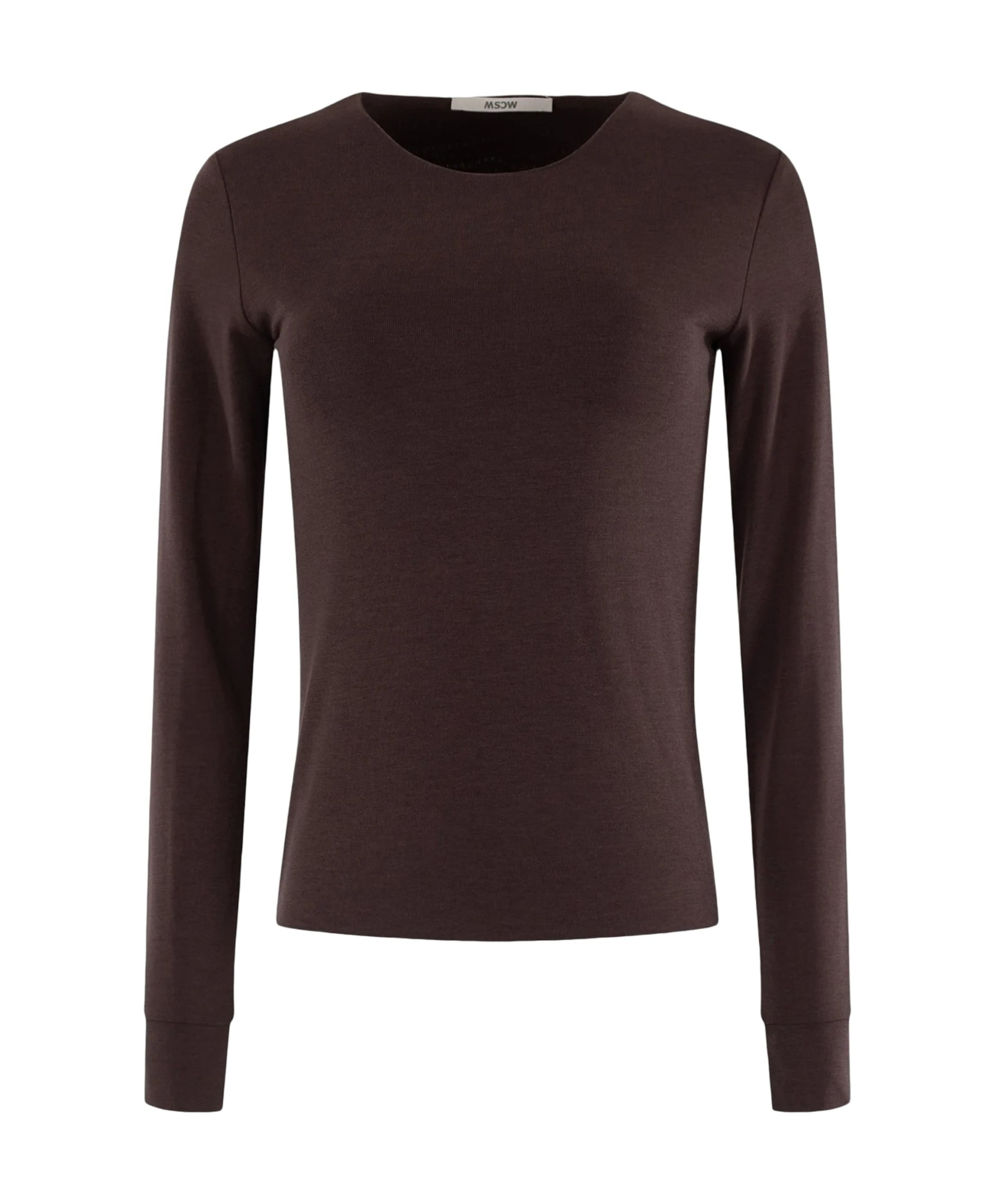 Dames longsleeve bruin