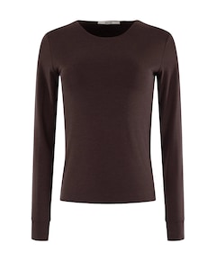 Dames longsleeve bruin