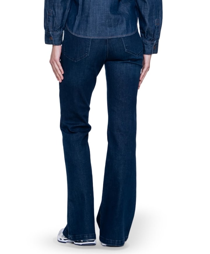 Flair lurex dames jeans blauw