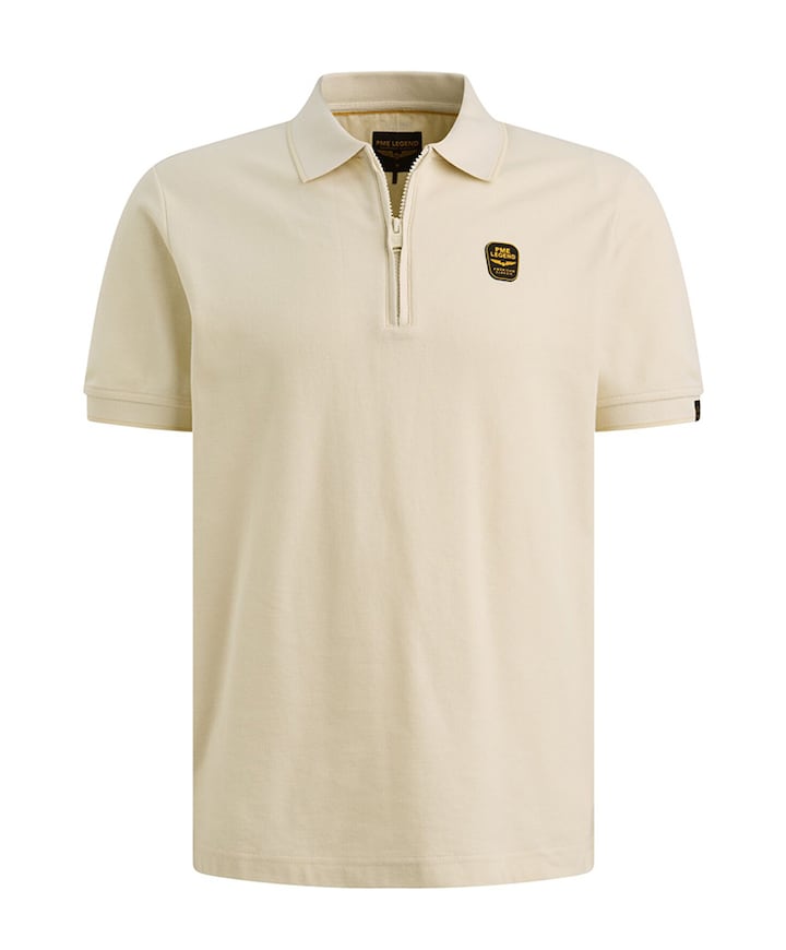 Heren polo ecru
