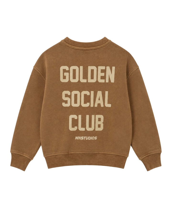 Jongens sweater bruin