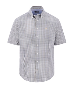 Heren overhemd korte mouw oranje