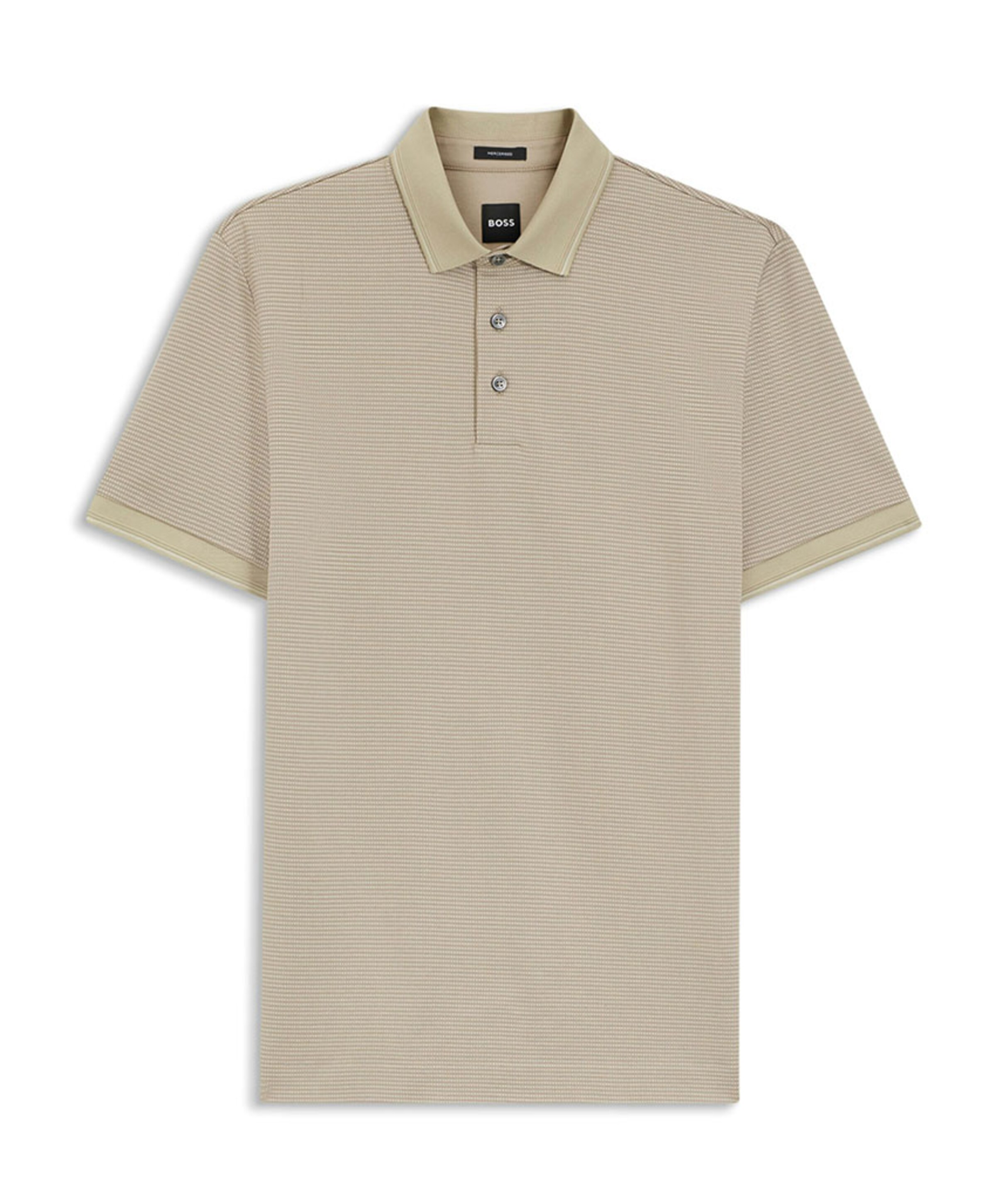 Heren polo beige
