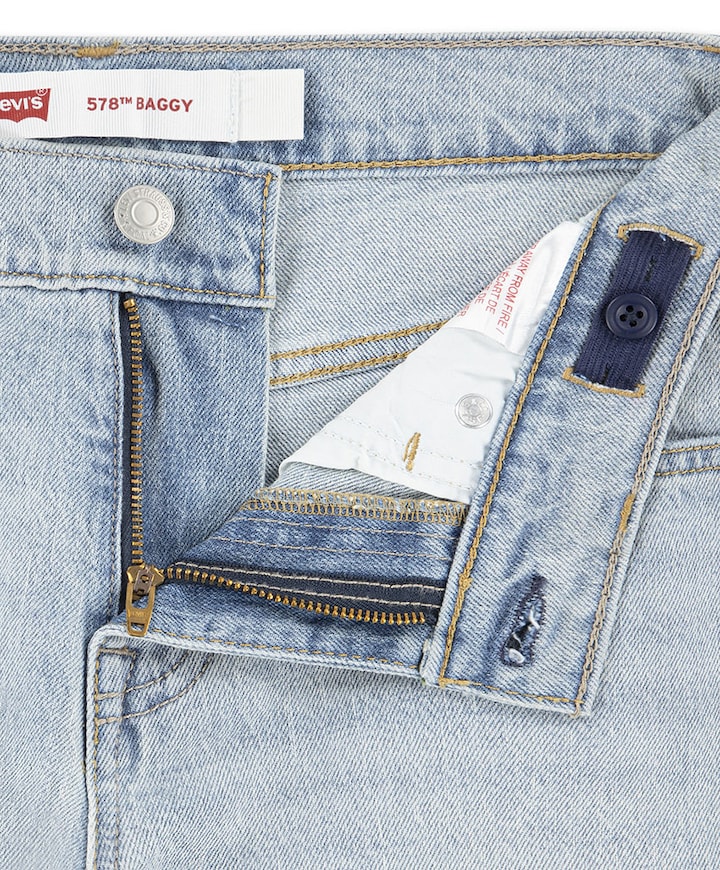 LVB 578 Baggy meisjes jeans blauw