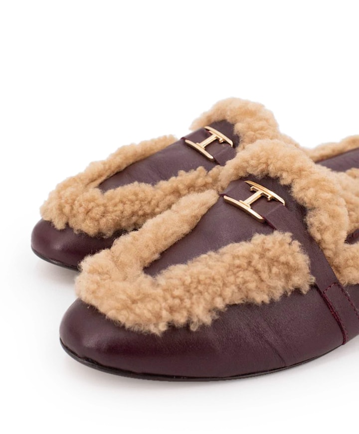 dames instappers bordeaux