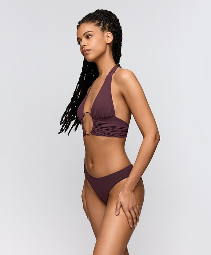 Dames bikinitop paars