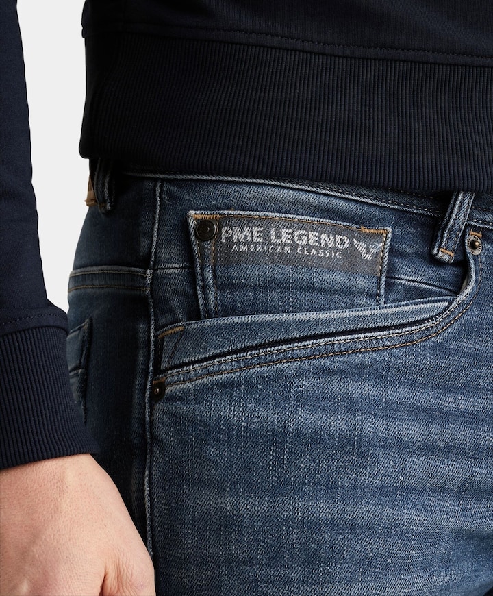 SKYRAK HORIZON MID BLUE heren jeans blauw