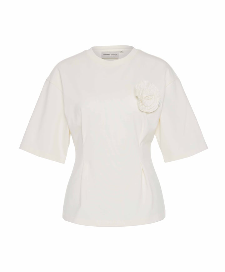 Dames T-shirt ecru