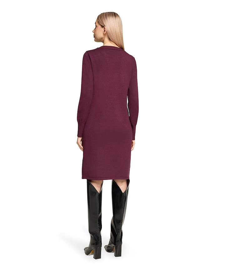 Dames jurk bordeaux