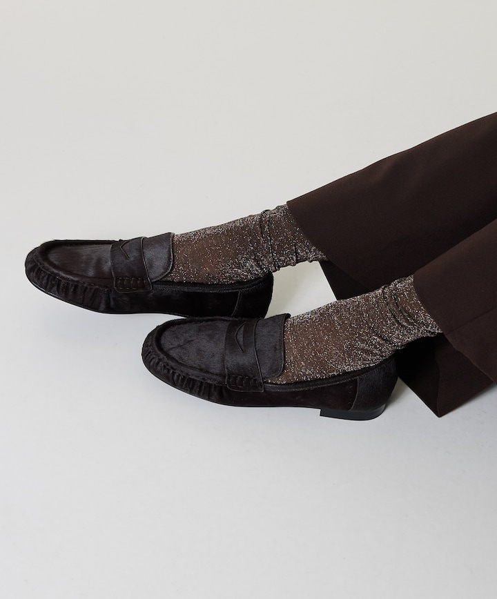 dames loafers bruin