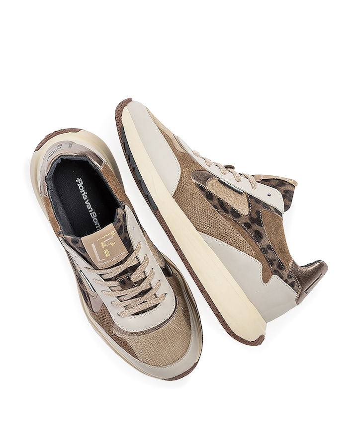 dames sneakers beige