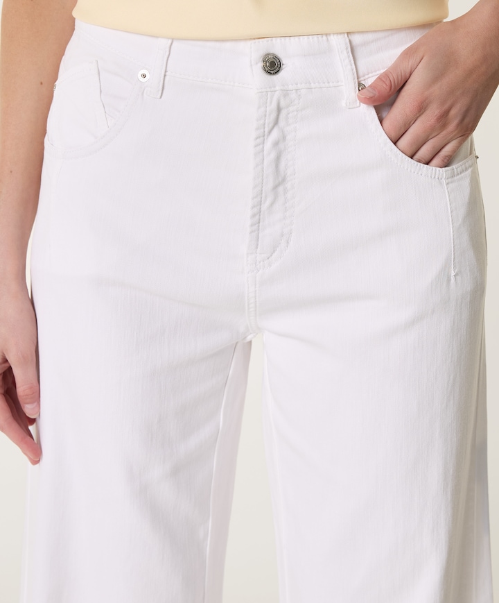 Palazzo Advance dames jeans wit